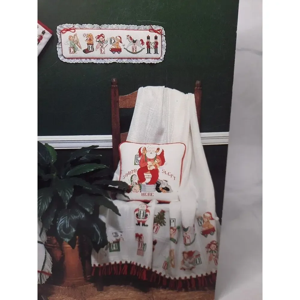 Needle Maid Designs Cross Stitch Leaflet Sleeping Santa and Special Friends